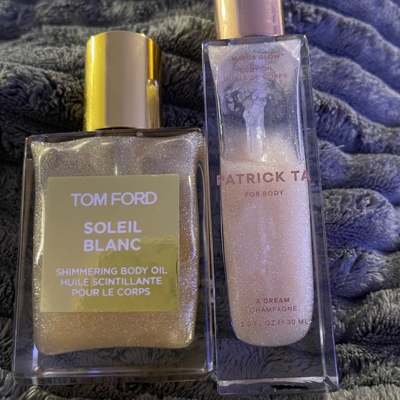 Tom Ford Other - Tom Ford Soleil Blanc & Patrick Ta Dream Champagne Body Oil Shimmer Set